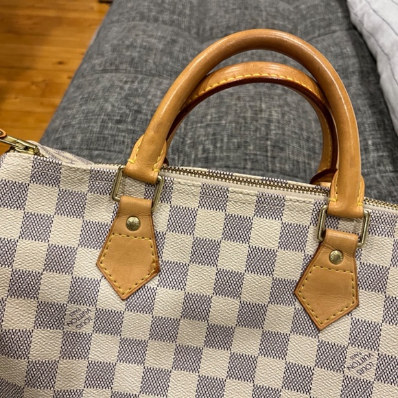 Louis Vuitton Damier Azur Speedy 30 w/ Dust Bag - Picture 5 of 11